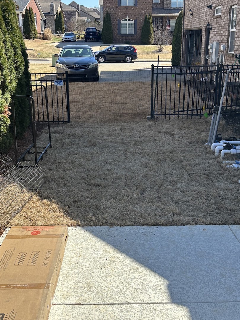 Paver fire pit with seating walls, Franklin TN